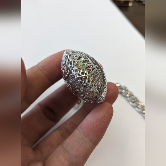 EVC CROWN TRIFARI SILVER TONE BRACELET - Picture 5 of 14